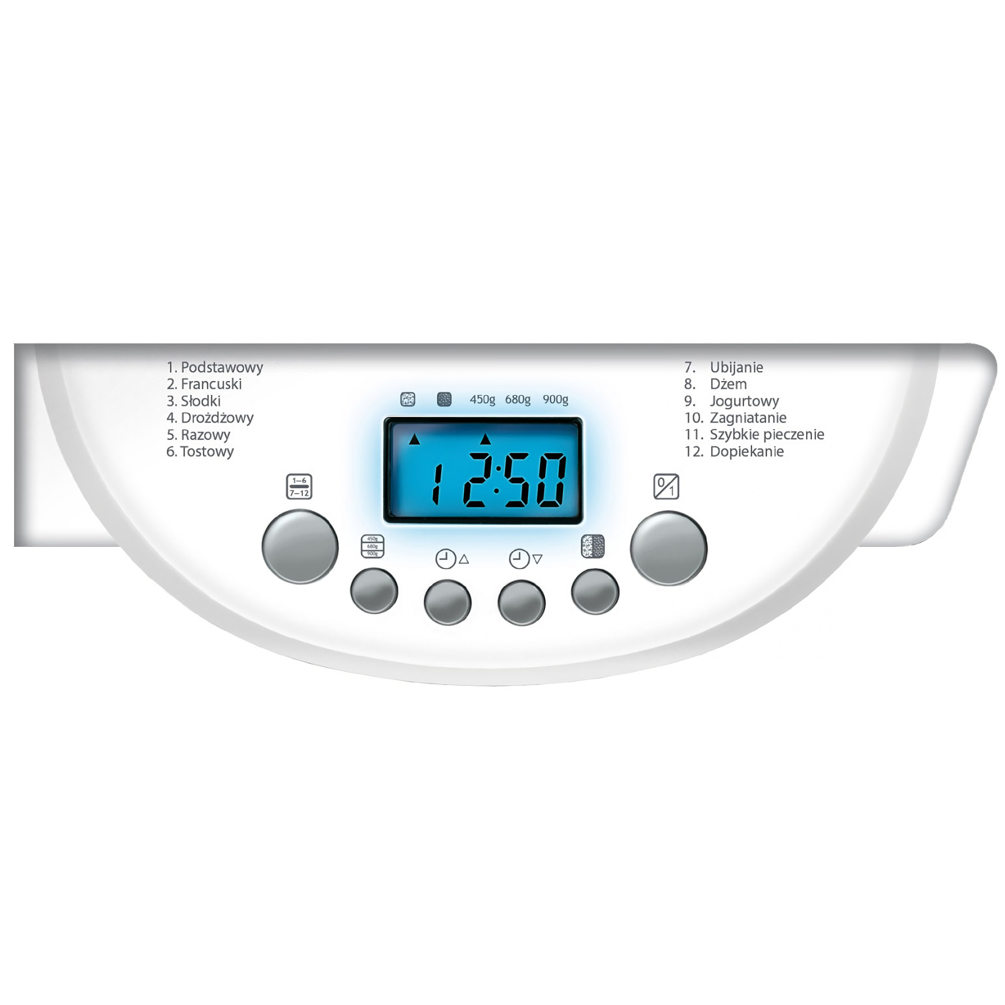MPM MUC-01 Panificadora Amasadora Automática, 12 Programas, Pan Integral, Sin Gluten, Antiadherente, 900 g, 600W, Retroiluminado 