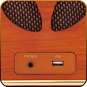 Camry CR1109 - Radio CD retro estilo vintage antigua de madera estereo (FM - LW - CD - USB - MP3 - AUX - Mando a distancia)