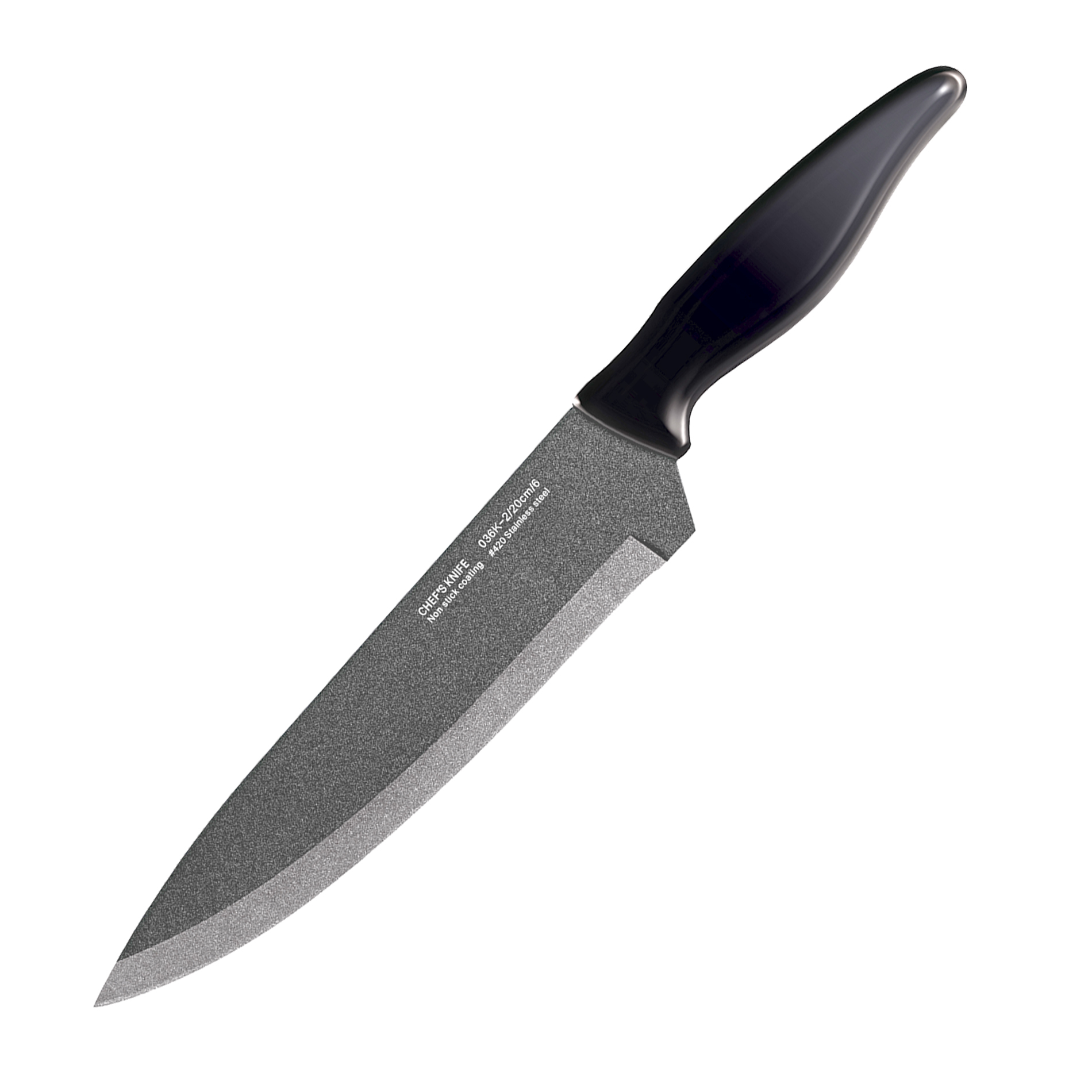 Smile SNS-4 Tacoma Juego de 5 cuchillos de cocina de acero inoxidable con recubrimiento antiadherente, bloque madera magnético plegable linea moderna 