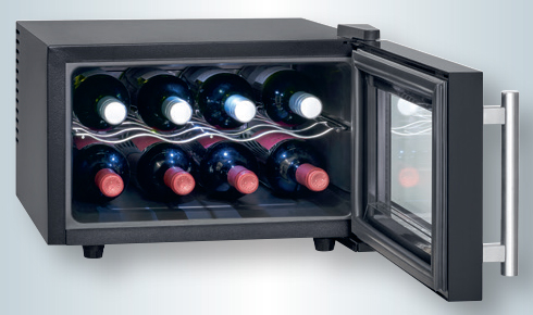 Vinoteca 8 botellas vertical, enfriamiento termoeléctrico